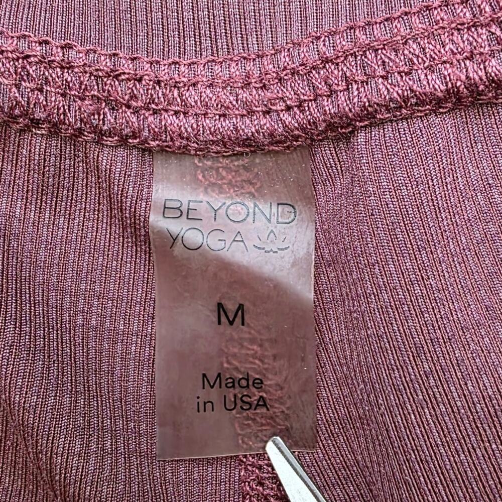 Beyond Yoga Joggers Womens Medium Pink Mauve High Rise Lounge Sweatpants - Picture 2 of 8